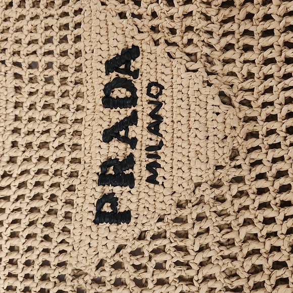 Raffia Crochet Beach Bag - Picture 2 of 4